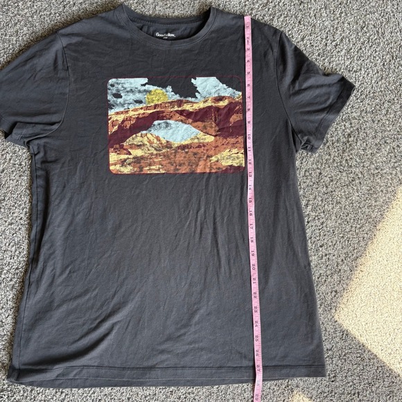 Goodfellow & Co Graphic T-Shirt Landscape Print Casual Tee Standard Fit L - Picture 5 of 6